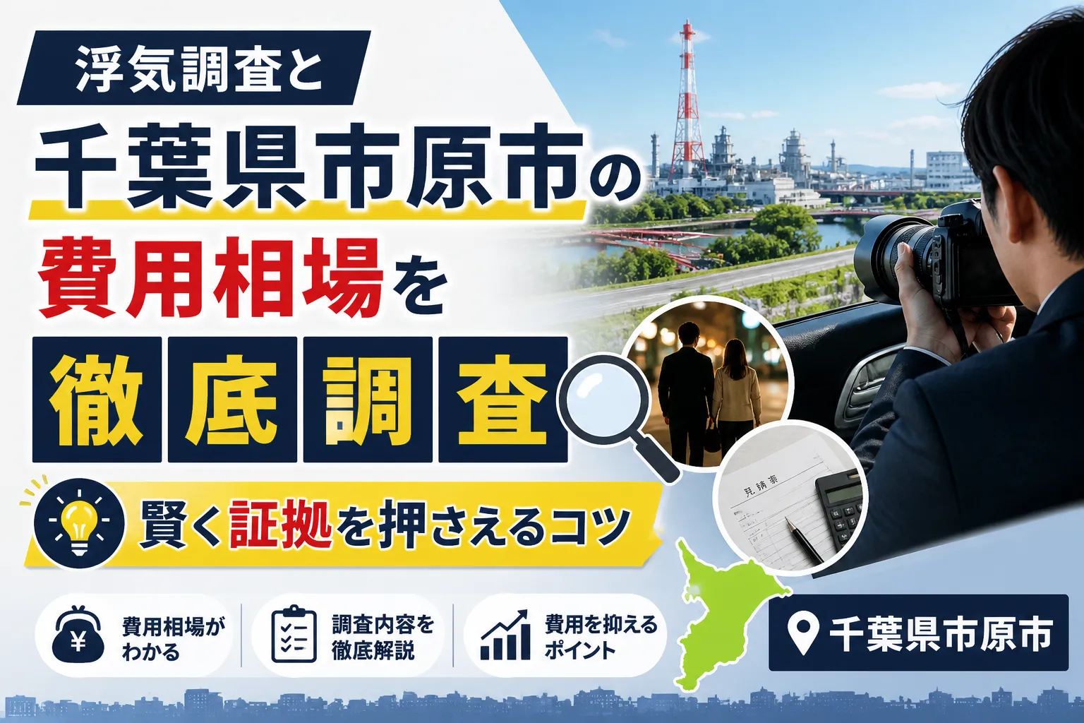 浮気調査と千葉県市原市の費用相場を徹底調査し賢く証拠を押さえるコツ