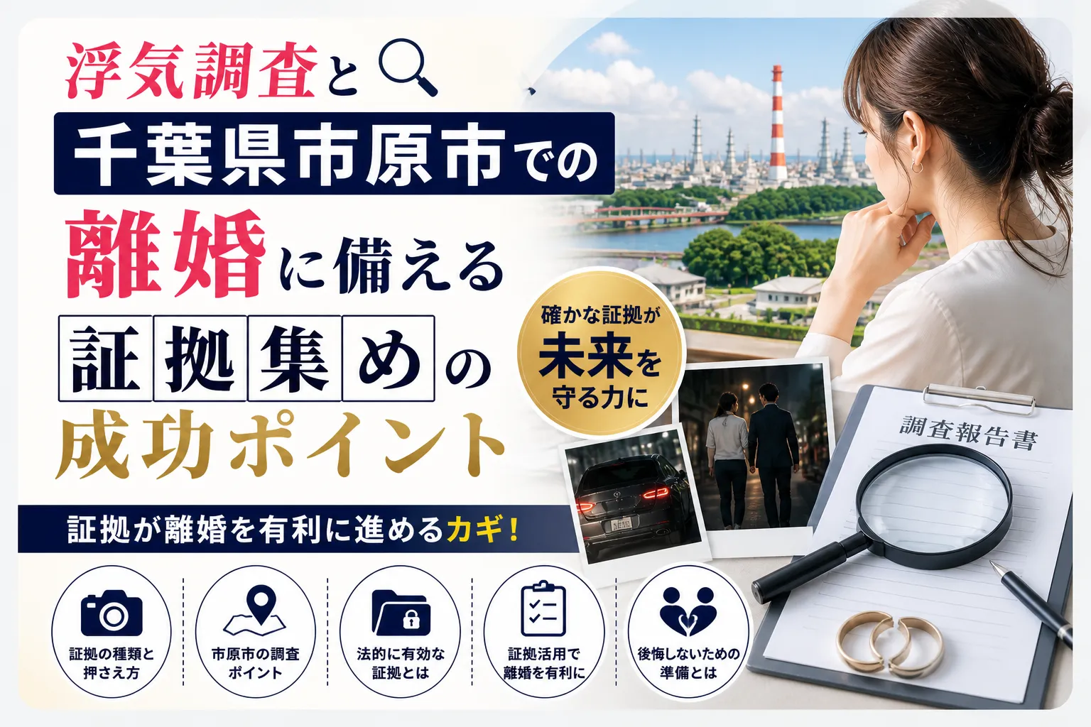 浮気調査と千葉県市原市での離婚に備える証拠集めの成功ポイント