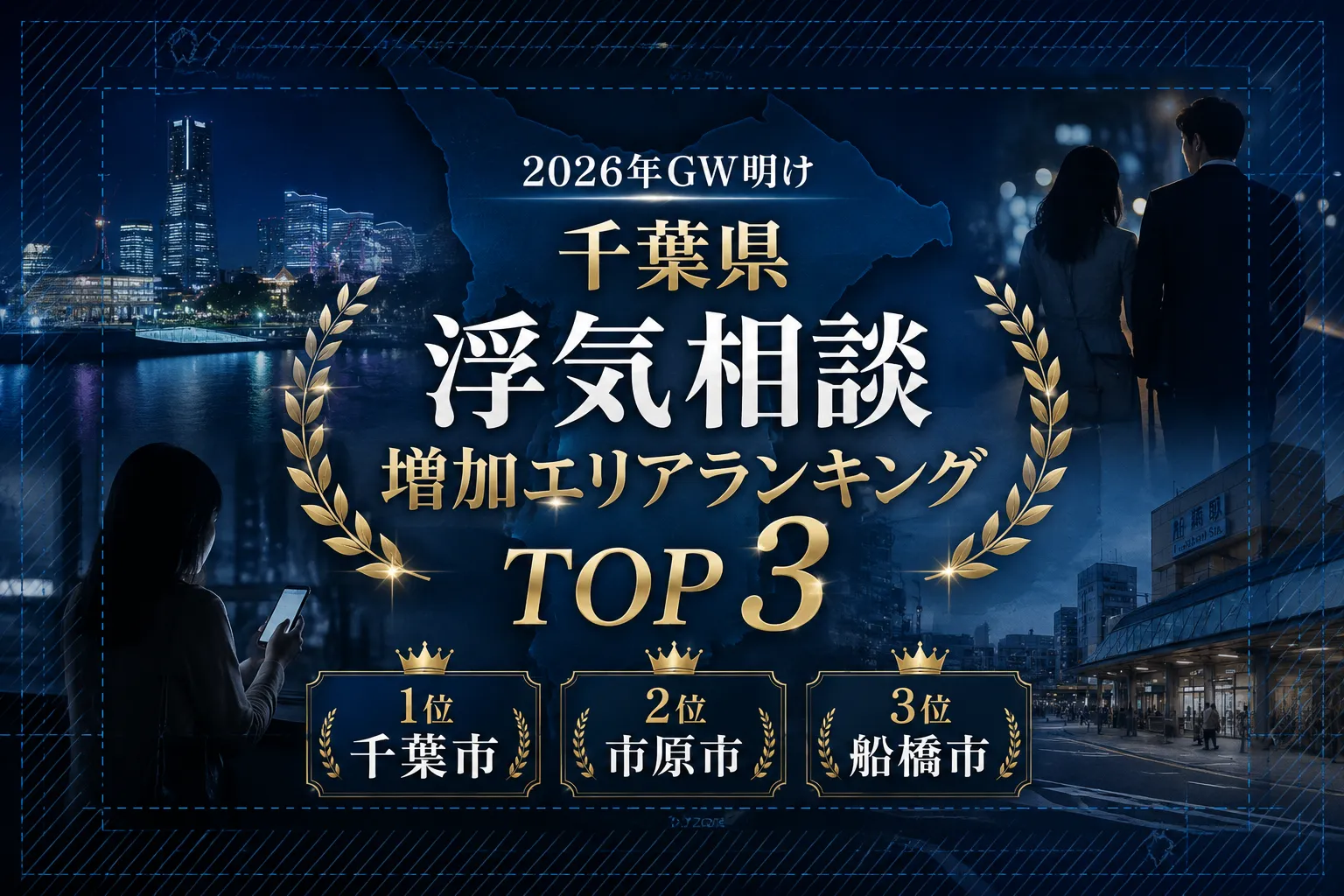 千葉県浮気相談増加エリアランキング