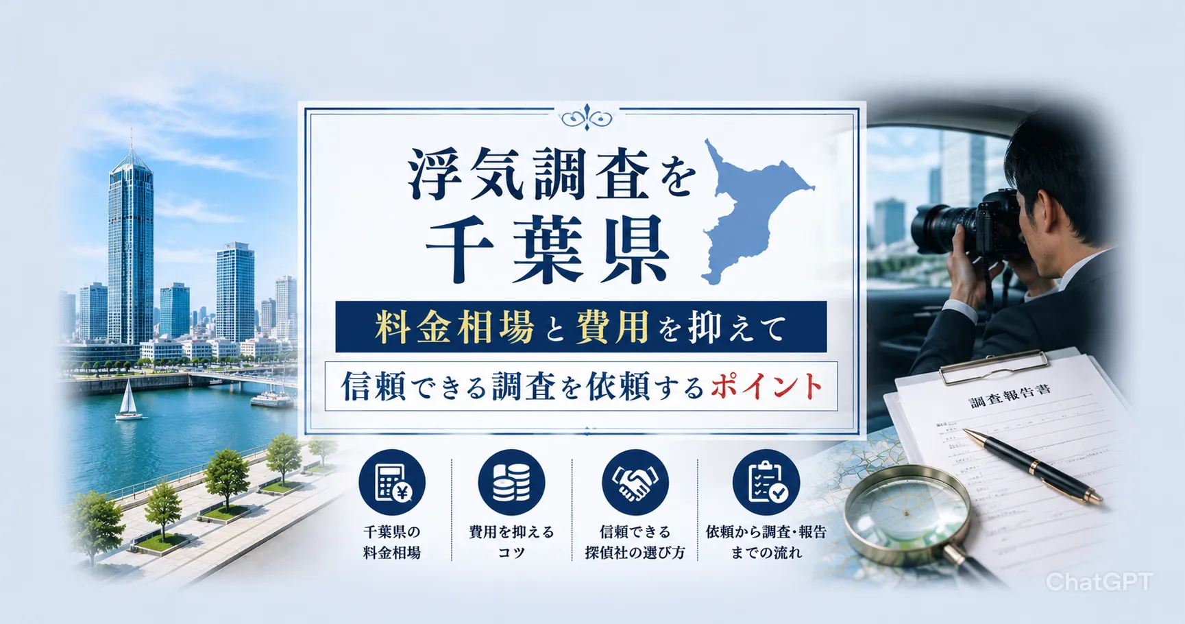 浮気調査の千葉県料金相場と費用を抑えて信頼できる調査を依頼するポイント