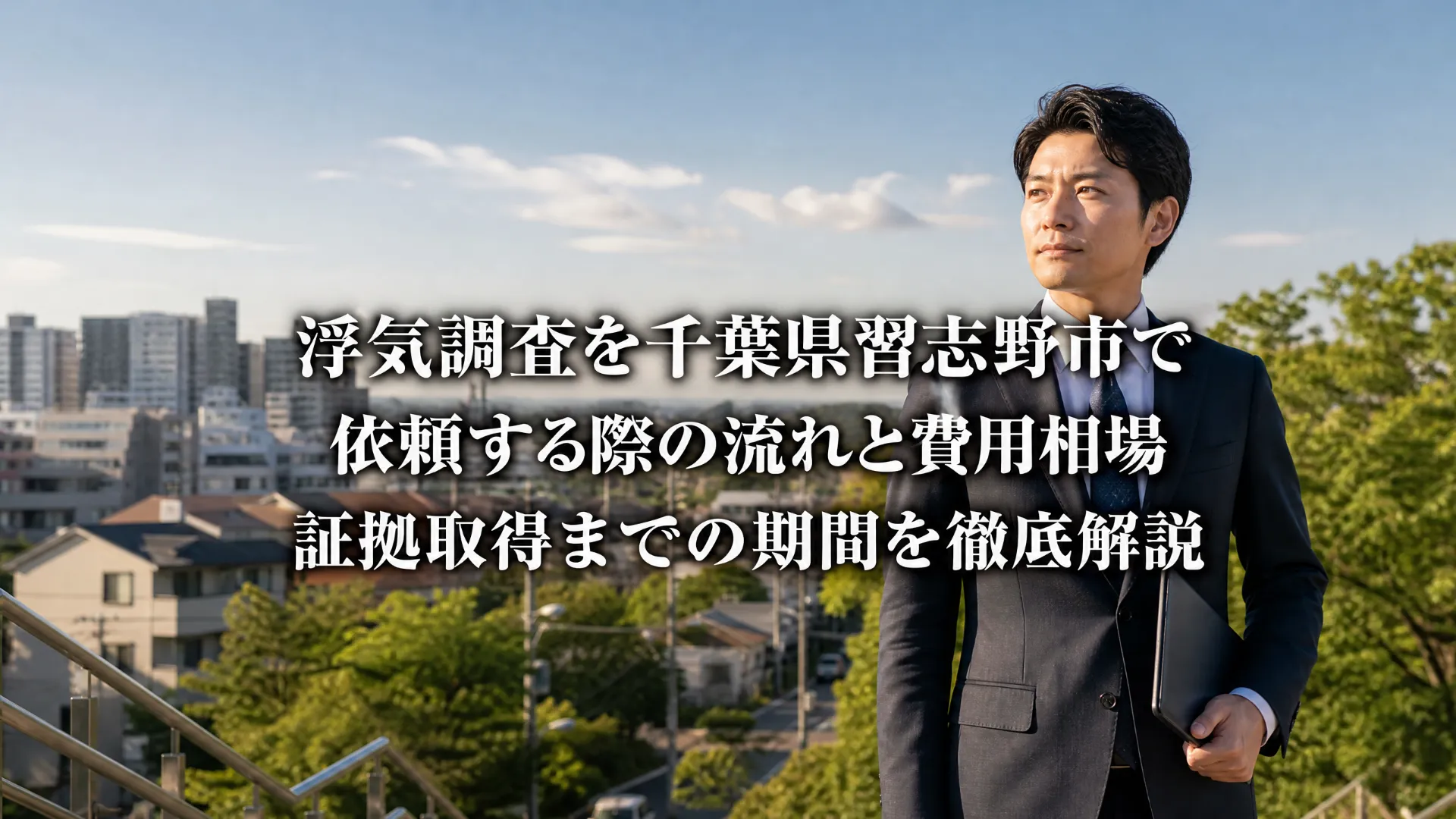 浮気調査を千葉県習志野市で依頼する際の流れと費用相場・証拠取得までの期間を徹底解説