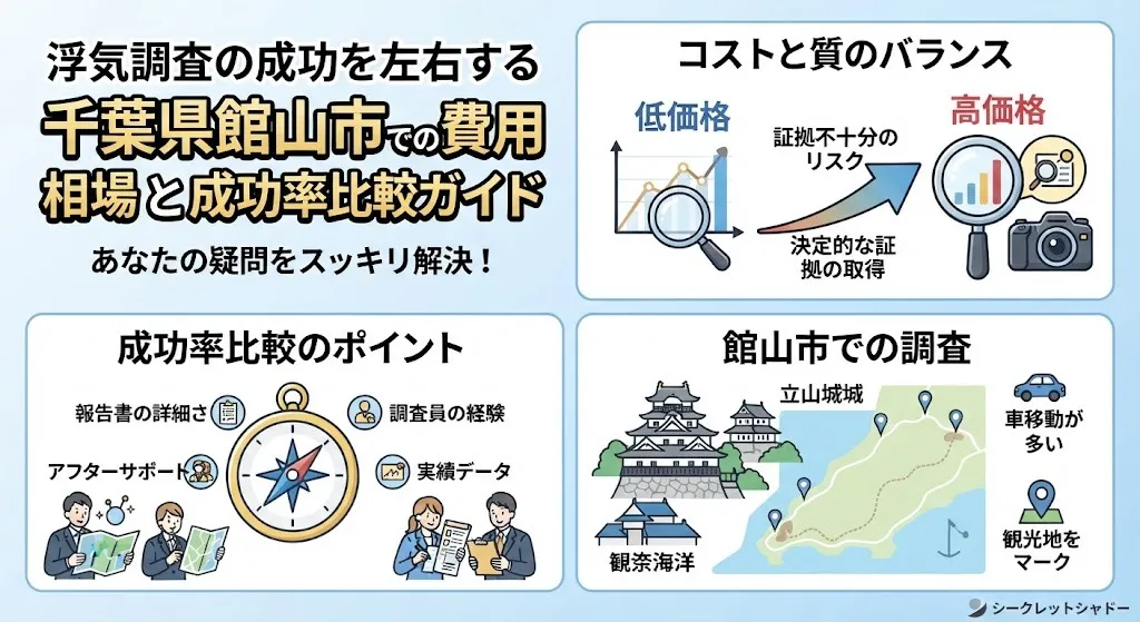 浮気調査の成果を左右する千葉県館山市での費用相場と成功率比較ガイド