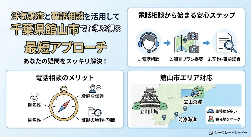 浮気調査と電話相談を活用して千葉県館山市で証拠を得るまでの最短アプローチ